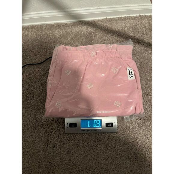 Draper James Bobbie Pull On +Sweatpants Jogger Pants Pink Embroidered Viola XXL - Picture 10 of 10